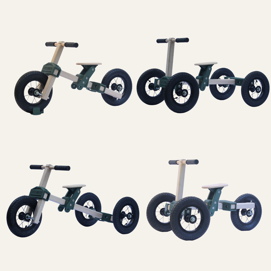 Wandelrad – 4-in-1 Holzfahrzeug